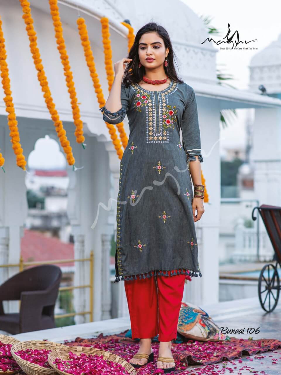 Mayur Bunaai Fancy Festive Wear New Designer Rayon Kurti Collection 